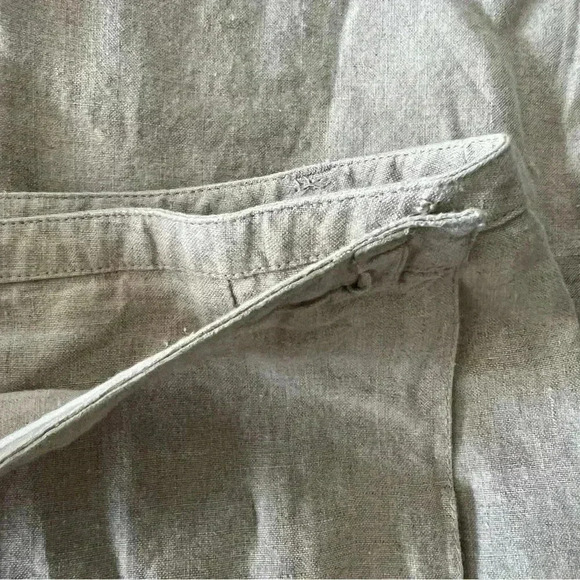 Liz Claiborne Maxi Linen Skirt Oatmeal Color Sz 6 - Picture 6 of 7